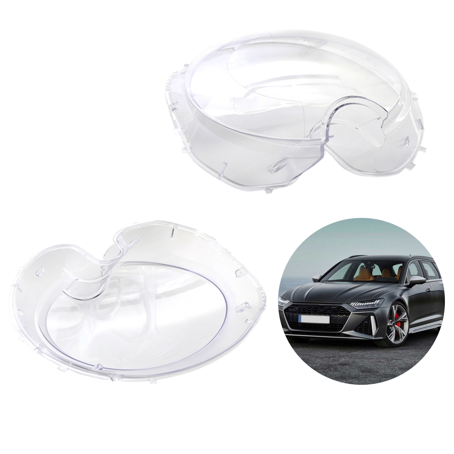 Clear Headlamp Lens Cover Lampshade for Mini R56 Cooper Hatchback 07-13 63127270023 63127270024 Replacement Accessories